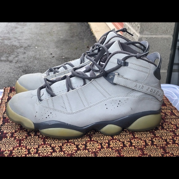 Nike Air Jordan 6 Rings 3M Men’s Metallic Silver Gray Top Smeakers Size 10